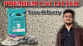 Best clumping Cat litter sand India || cheap and best bentonite cat litter by fluffy cats