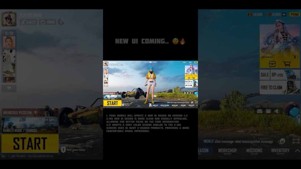 NEW UI COMING IN PUBG 😲🔥 Version 4.3 Update