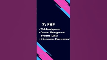 Programming Languages and their uses | Part 2