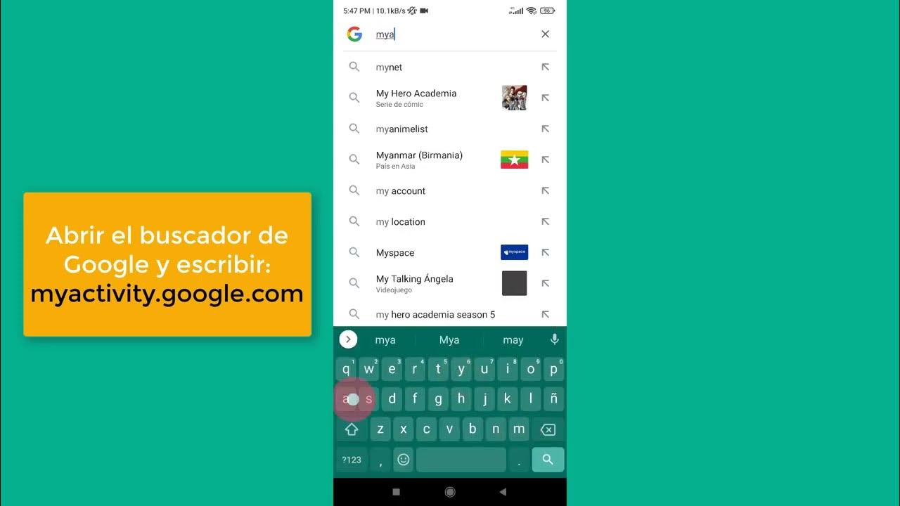 Cómo borrar historial de búsqueda en Google y en celular Android YouTube
