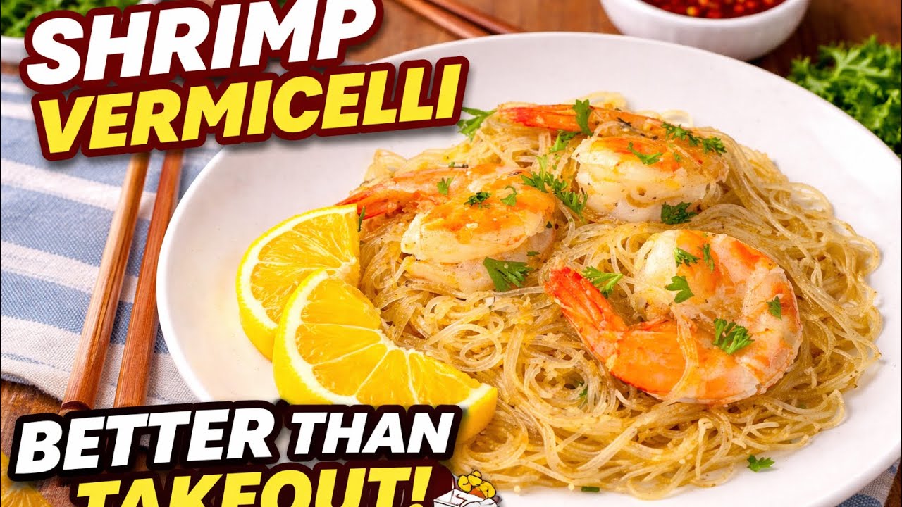 Better than takeout 🍤🔥 Easy Shrimp Vermicelli Noodles in under 30 minutes | 
