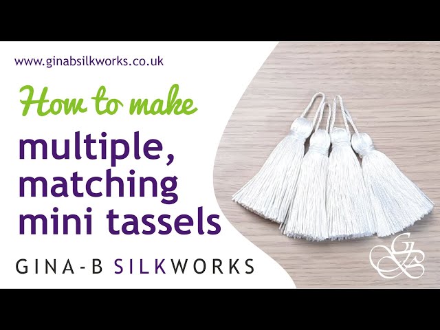 Multiple Small Tassel tutorial / Making matching mini tassels the easy way!  