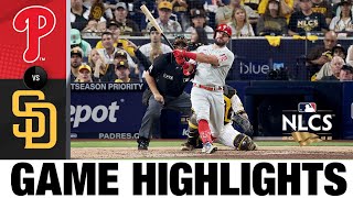 Phillies vs. Padres NLCS Game 1 Highlights (10/18/22) | MLB Highlights