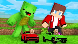 Why Did Villagers Steal JJ and Mikey TINY Cars in Minecraft? (Maizen)