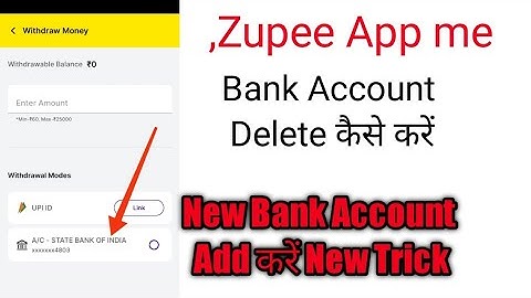 Zupee Ludo me bank account delete Karen or dusra link karen