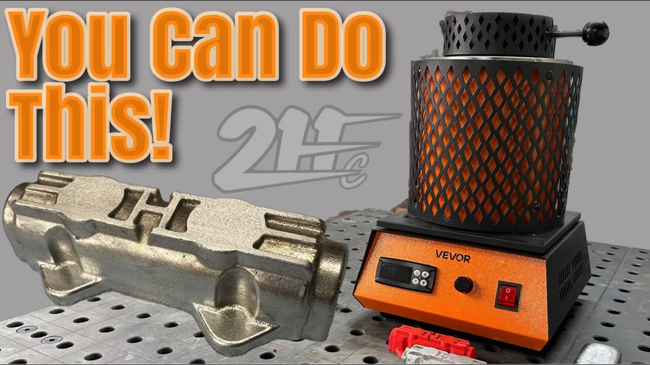 Отливайте собственные детали с помощью электрической плавильной печи VEVOR 5 кг! Полный успех нов...