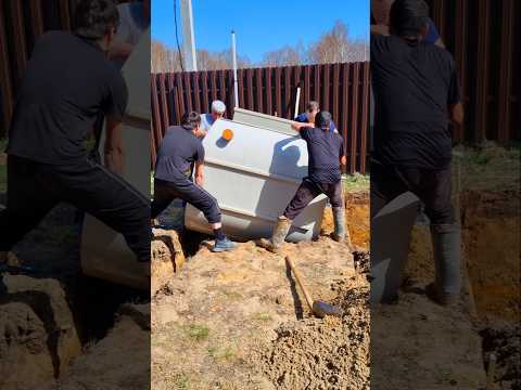 Установка энергонезависимого септика для постоянного проживания #полезнознать #септик #дом