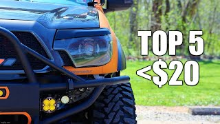 Top 5 Toyota Tacoma Accessories for $20 or LESS