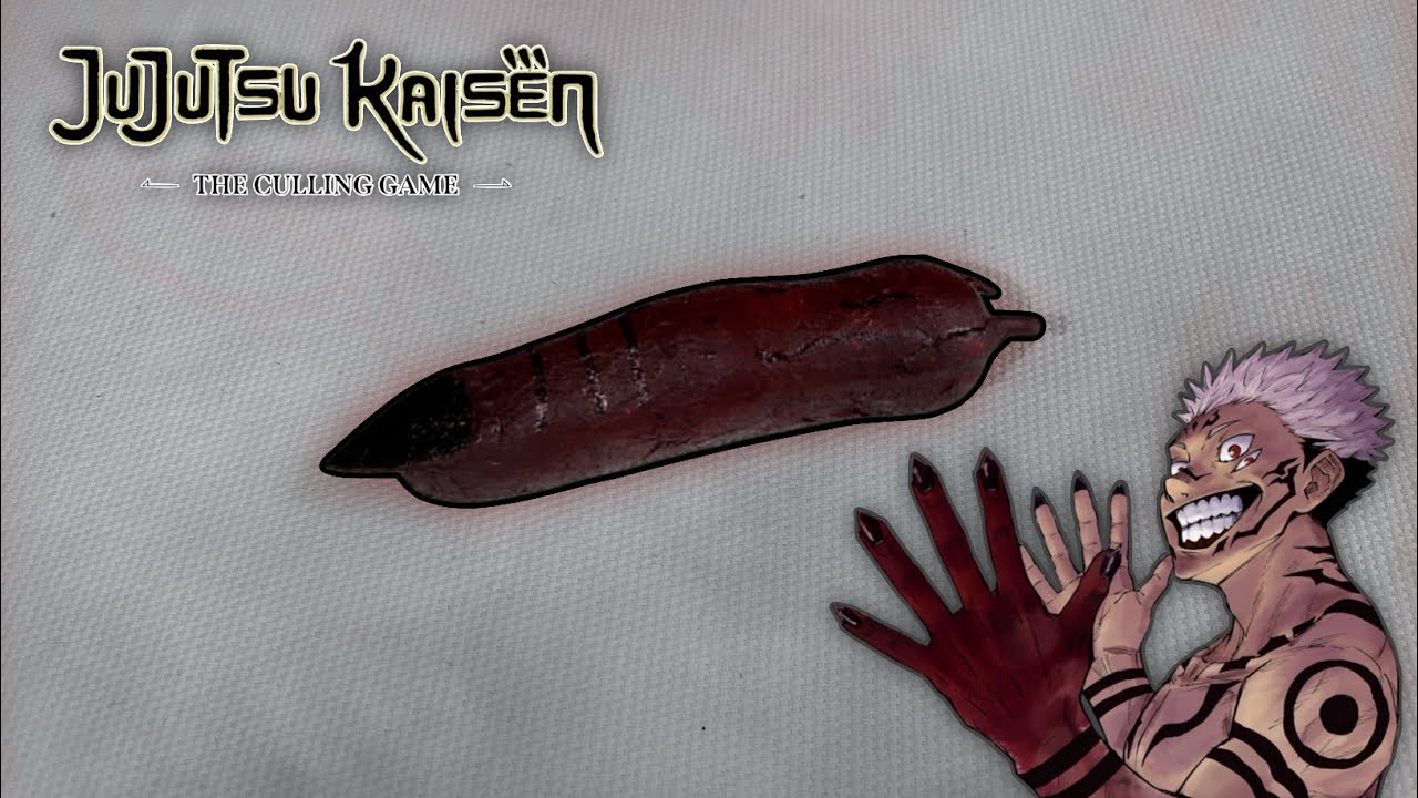 Простой мастер-класс по лепке из мягкой глины «Палец Сукуны» из аниме «Дзюцу Кайсен» для поклонни...