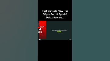Rust Console Now has super secret deluxe servers… #rustconsole #shorts