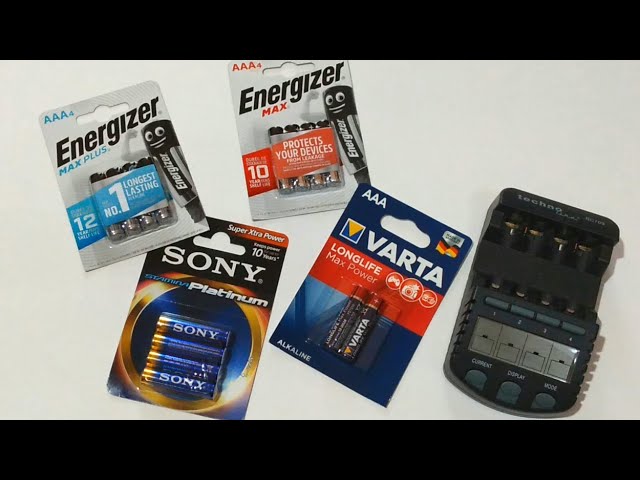 Which AAA Alkaline Battery is The Best - Energizer Max Plus vs Sony vs Varta