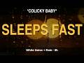 **COLICKY BABY SLEEPS FAST** | White Noise + Gentle Rain 8 Hours | Soothe Crying Infant