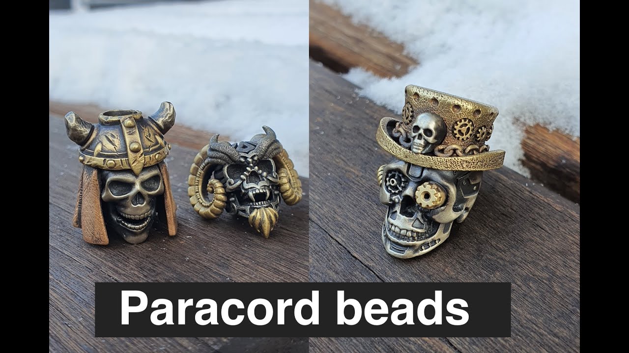 Paracord Skull Beads making process | Crafting Custom Designs | Noblie Paracord Beads #paracordbeads