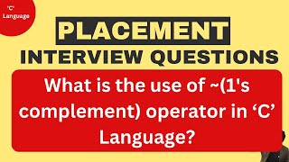 Celebrity 1's complement (~) operator in ‘C’ | Bitwise Operator Profile
