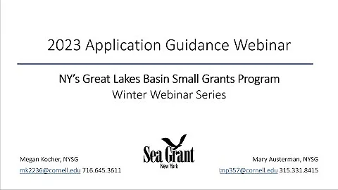 Webinar: How To Apply for $460,000 Available in Grants for Great Lakes Basin Projects (January 2023)