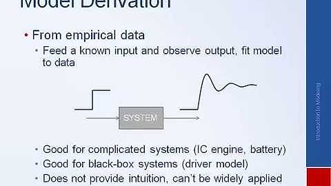 System Dynamics and Control: Module 2a: Introduction to Modeling