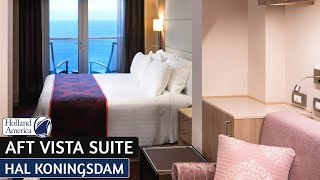 HAL Koningsdam | Aft-Facing Vista Suite Full Walkthrough Tour & Review 4K | Holland America Line screenshot 3