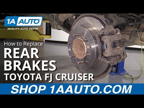 How To Replace Rear Brakes 07 09 Toyota Fj Cruiser Youtube