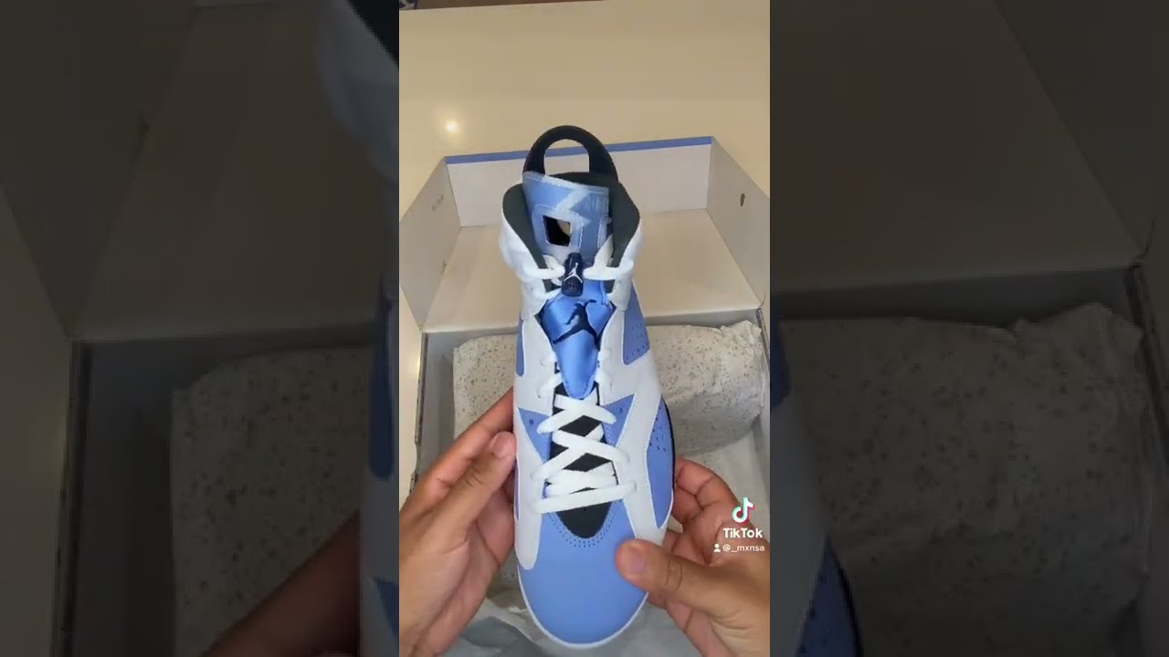 Air Jordan 6 UNC Unboxing Review 