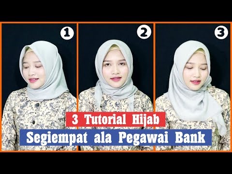 Tutorial Hijab Segi Empat Saudia Menutup Dada