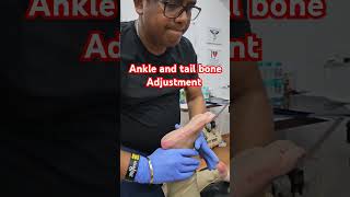 Ankle and tail bone Adjustment #drrajneeshkant.