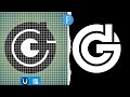 Cara membuat logo di pixellab dengan metode grid