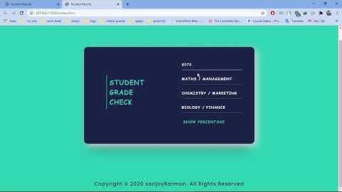student Grade calculator javascript.