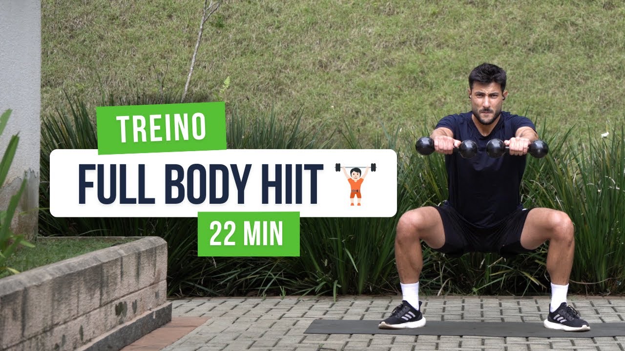 22 MIN TREINO com HALTERES para o corpo inteiro | musculação em casa |