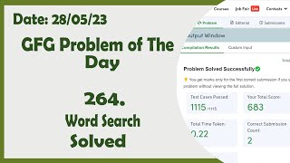 Word Search || C++ || GFG Daily Problem