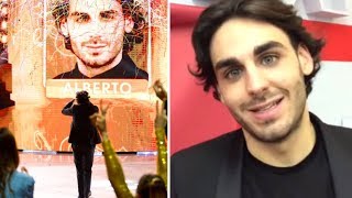 Video thumbnail of "AMICI 18 VINCE ALBERTO LE PAROLE DEL TENORE DOPO LA VITTORIA"