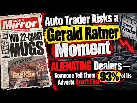 Auto Trader Risks a Gerald Ratner Moment by ALIENATING Dealers — 93% of Its Adverts Aren't EVs!