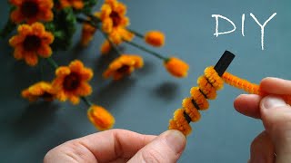 😍DELIGHT😍 Simple and cute flowers made of chenille wire