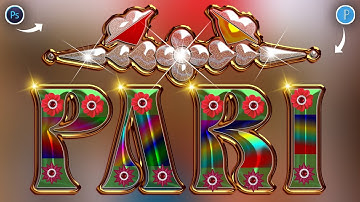 New Glass Font Editing On Ps Touch PixelLab | How To Make Glass Font | Glass Font Dp Editing |