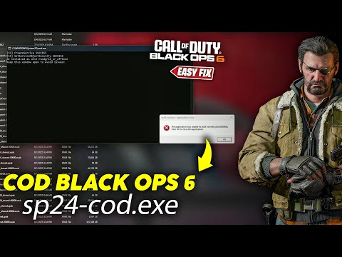 Call of Duty Black Ops 6 sp24-cod.exe Error Fix | The Application was unable to start correctly Fix