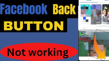 how to fix facebook back button not working android | back button not working on facebook 2023
