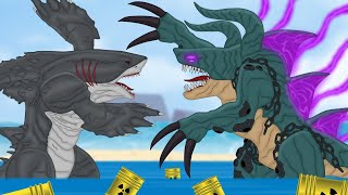 SHARKZILLA vs SHIN SHARKZILLA | EPIC BATTLE!! : PiKKY GODZILLA