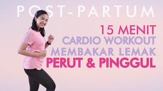 Membakar Lemak Perut Dan Pinggul Dengan Latihan Cardio 15 Menit | Postpartum Workout
