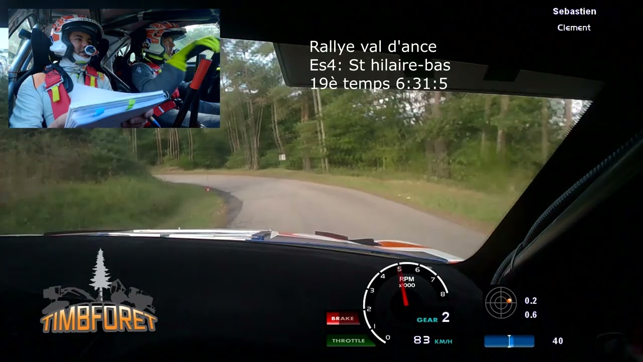 Rallye du val d'ance 2024 THIERY/SOY es4 St-hilaire/bas en 208 rally4.