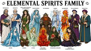 ANCIENT MYTHICAL BEINGS THAT STARTED THE ELEMENTAL LEGEND - The Elemental Spirit Family Tree