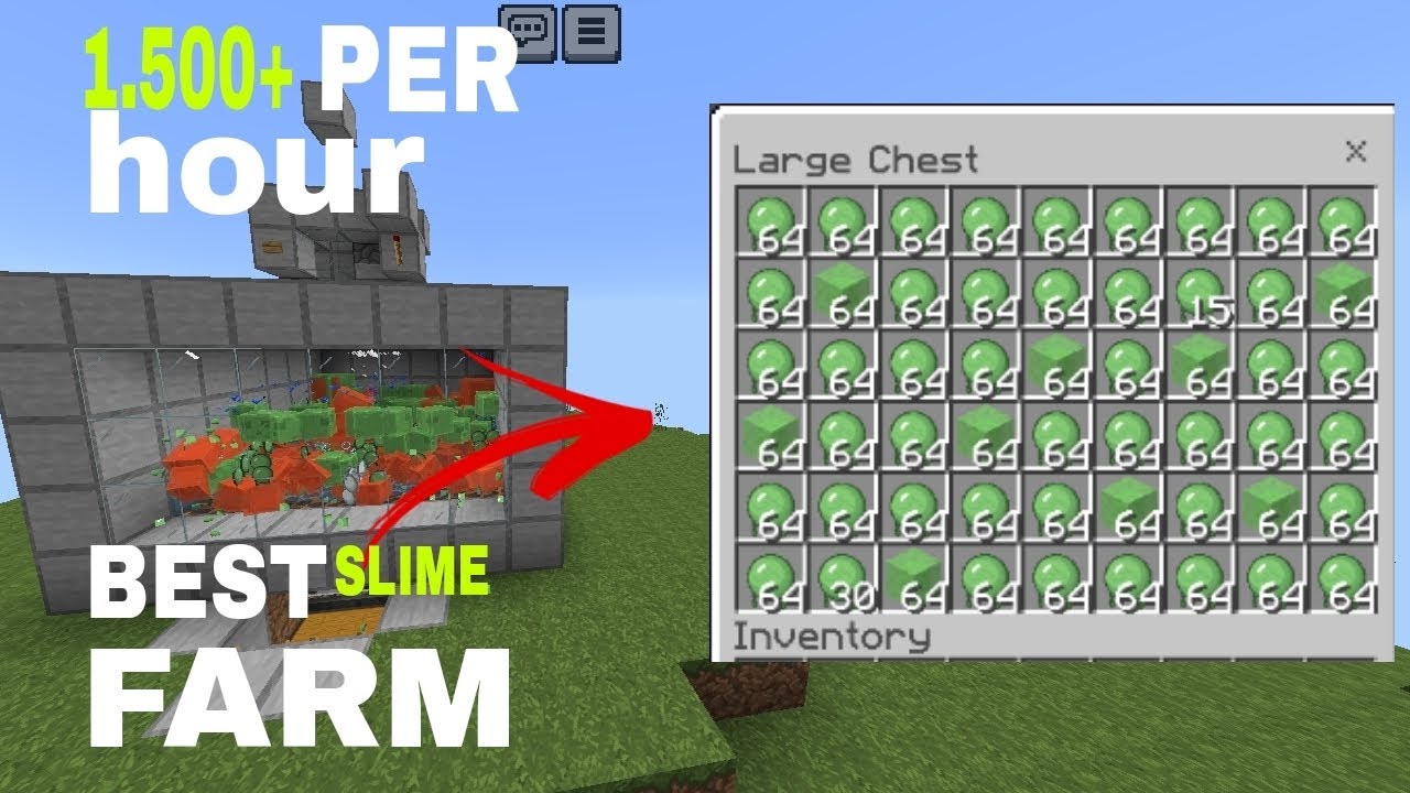 NEW SIMPLE 1.21 SLIME FARM TUTORIAL in Minecraft Bedrock (MCPE/Xbox/PS ...