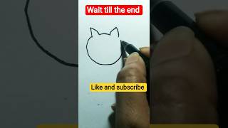 Easy Cat Face Drawing for Beginners 🐱✨ #shorts #cat #adiaava