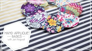 Comment appliquer et retourner a l aiguille a la main avec des fils Aurifil par Jen Kingwell - Fa