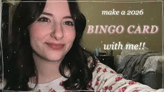 making a 2026 bingo card!!!💕😛✨