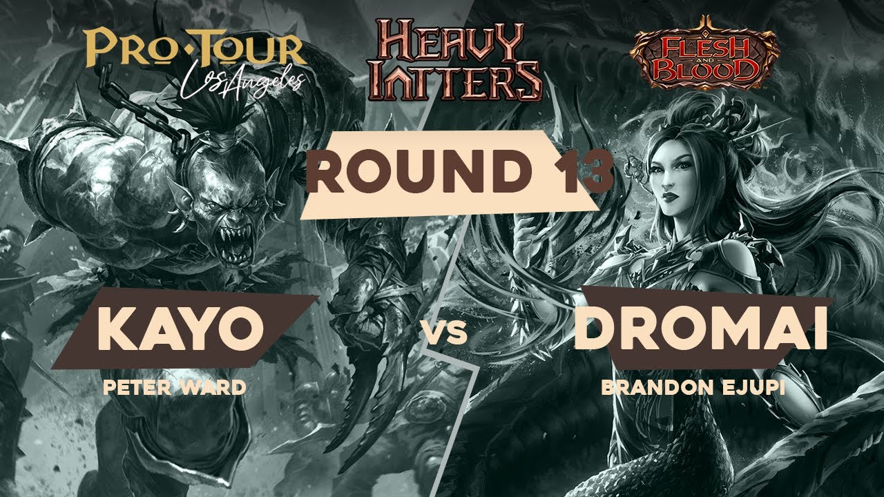 [FaB] Pro Tour LA - Ronde 13 - Peter Ward vs Brandon Ejupi / Miximilan Klein vs Ian Zhang