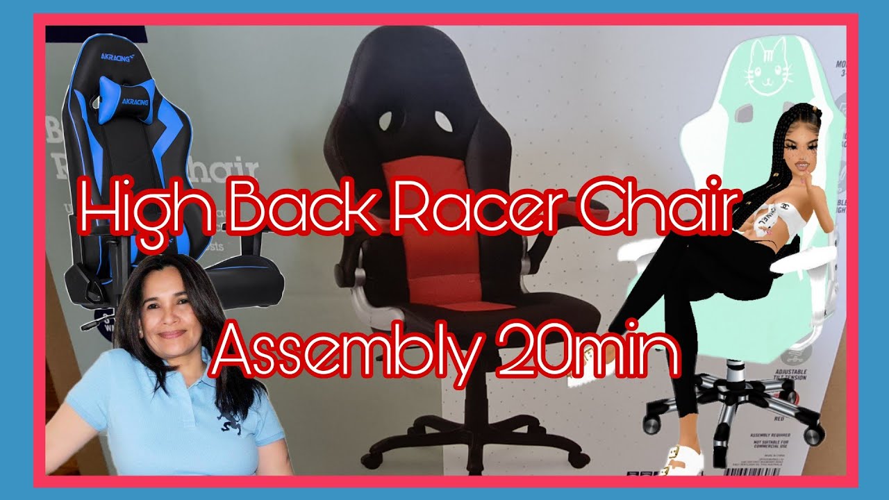 Unboxing Bathurst High Back Racer Chair Juliet Shooter YouTube