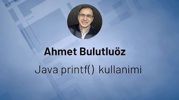 Java printf  Kullanımı