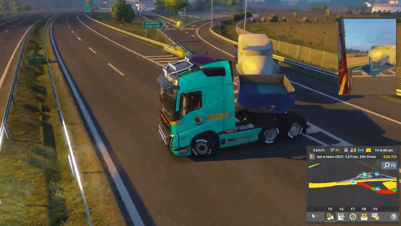 Trasporting Big Wind Turbine Nacelle | Long Distance 2636km | Daugavpils To Cagliari | Ets2