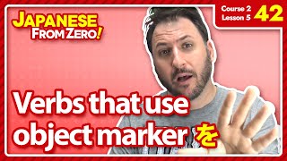 Verbs that use WO - Japanese From Zero! Video 42