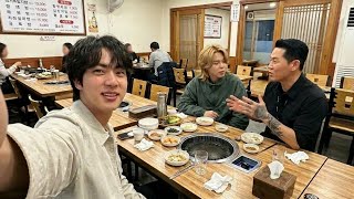 Jimin & Jin Spotted at a Restaurant 🍴 Locals Enjoying the Drone Show 💛 Jimtober
