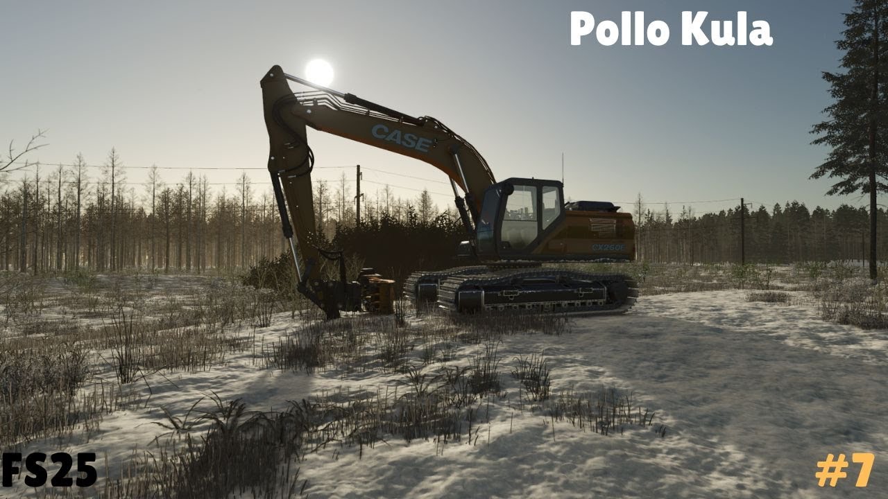 WORKING IN THE SNOW!! Pollo Kula P7 FS25